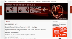 Desktop Screenshot of feuerfest-sfx.de